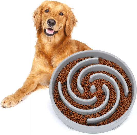 Slow Feeder Dog Bowl – Anti-Choking Maze Design for Healthy Eating
