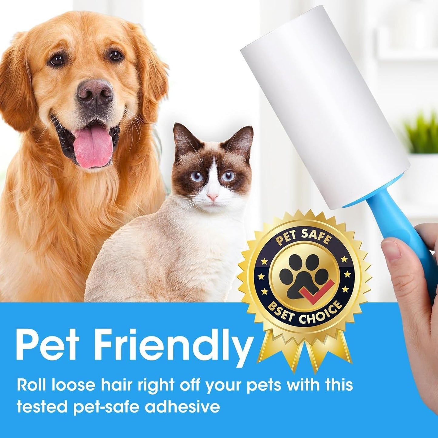 Extra Sticky Pet Hair Roller Refills – Lint & Fur Remover Sheets for Dogs and Cats