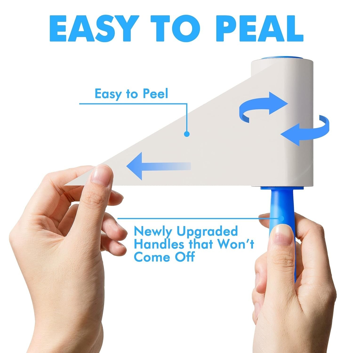 Extra Sticky Pet Hair Roller Refills – Lint & Fur Remover Sheets for Dogs and Cats