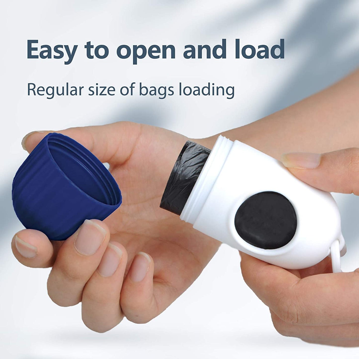 Retractable Dog Leash with Waste Bag Dispenser – Durable Nylon, Anti-Tangle, Reflective Handle for Small Dogs