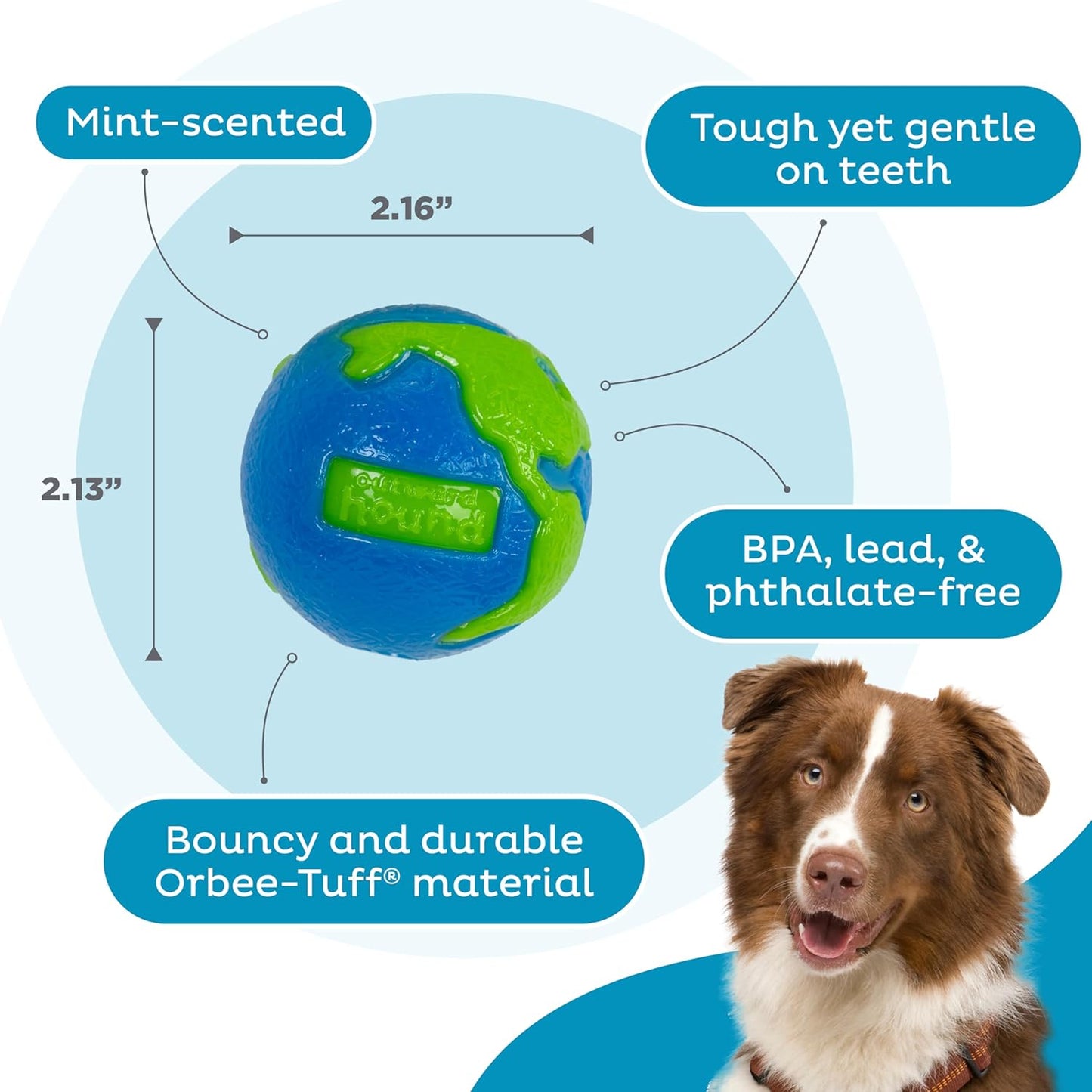 Interactive Treat Dispensing Dog Ball – Durable Chew Toy for Small Dogs
