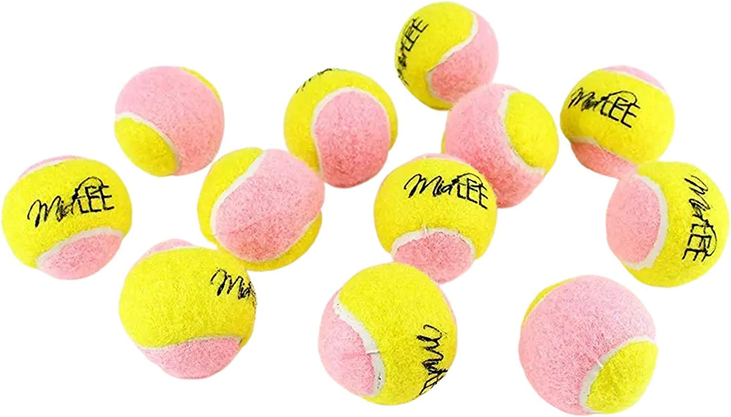 Mini Dog Tennis Balls – 12 Pack Soft Fetch Balls for Small Dogs & Puppies (1.5")